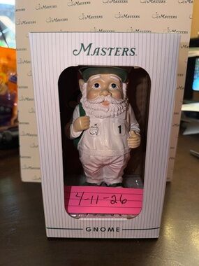 Masters Pink and Green Gnome Figurine